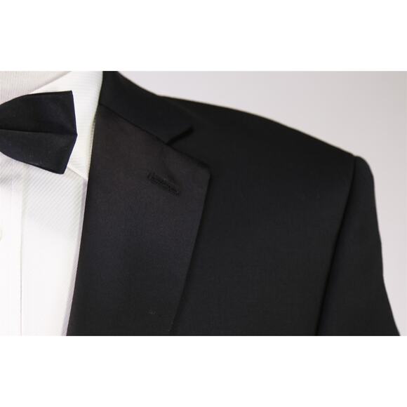 Calvin Klein Black Formal Tuxedo Blazer Jacket Wool 38R - Picture 4 of 9
